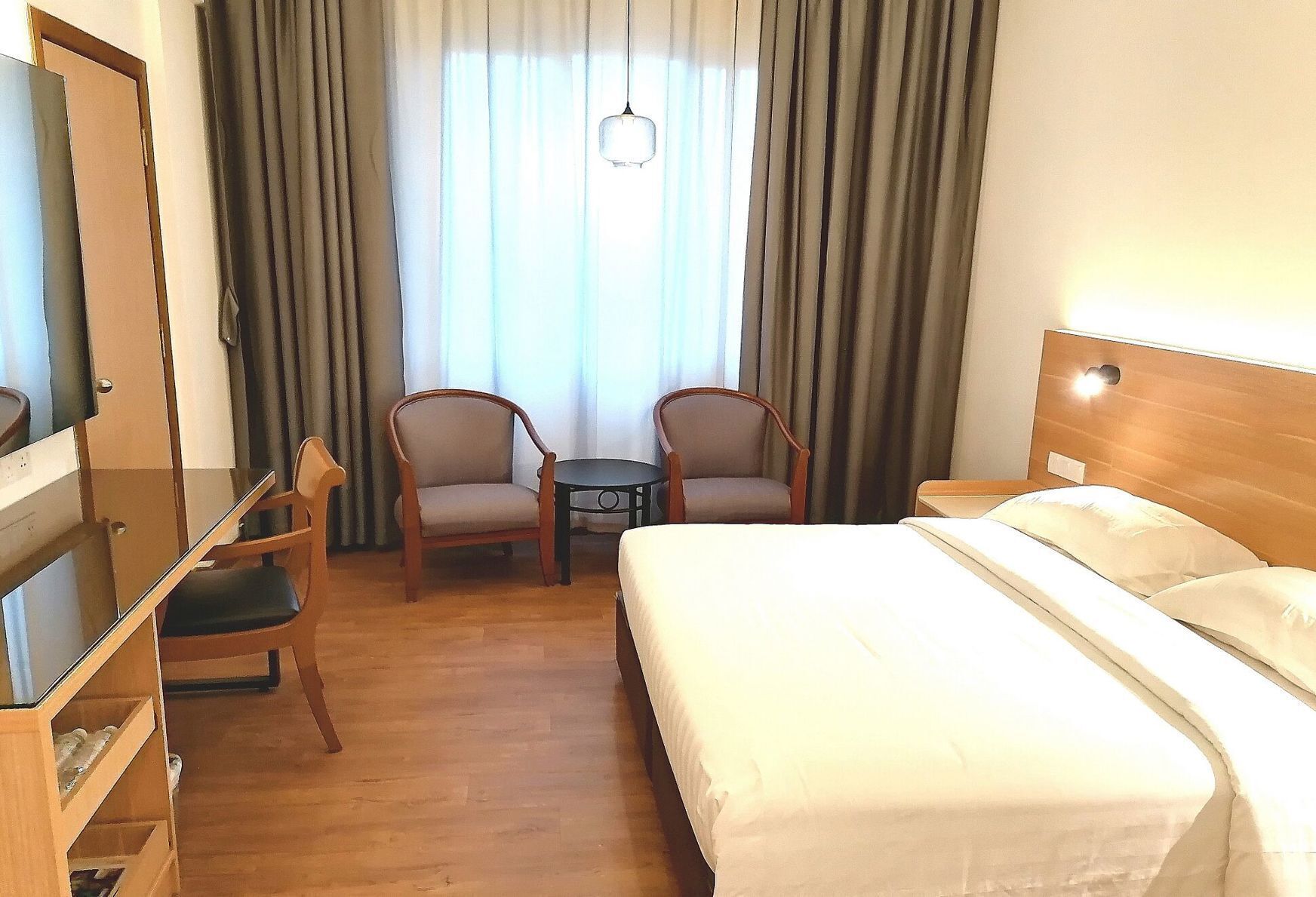 Minibar, blackout drapes, iron/ironing board, free WiFi