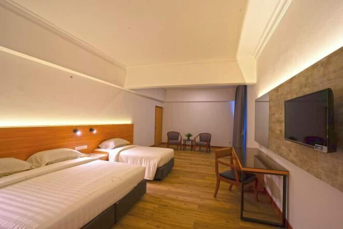 Minibar, blackout curtains, iron/ironing board, free WiFi