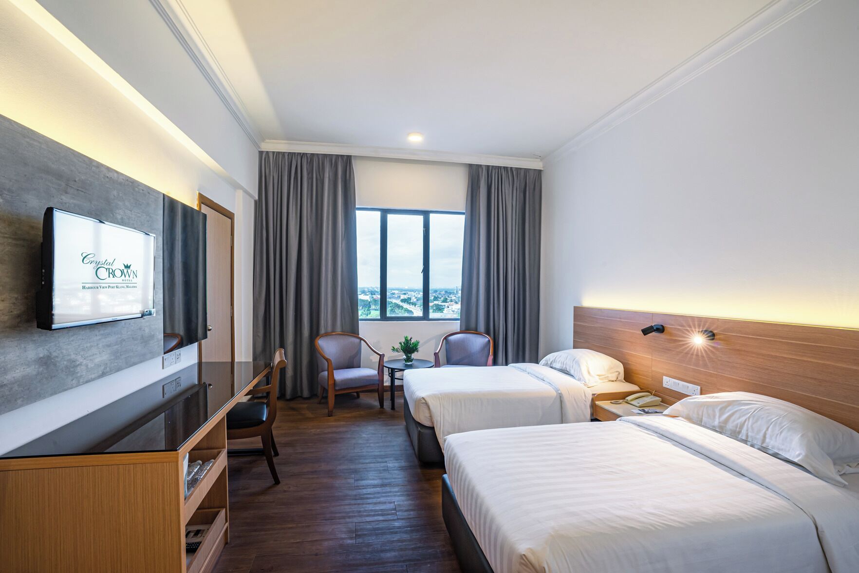 Minibar, blackout drapes, iron/ironing board, free WiFi