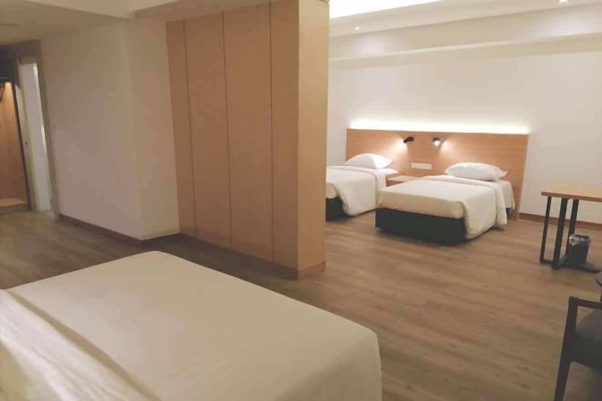 Minibar, blackout curtains, iron/ironing board, free WiFi