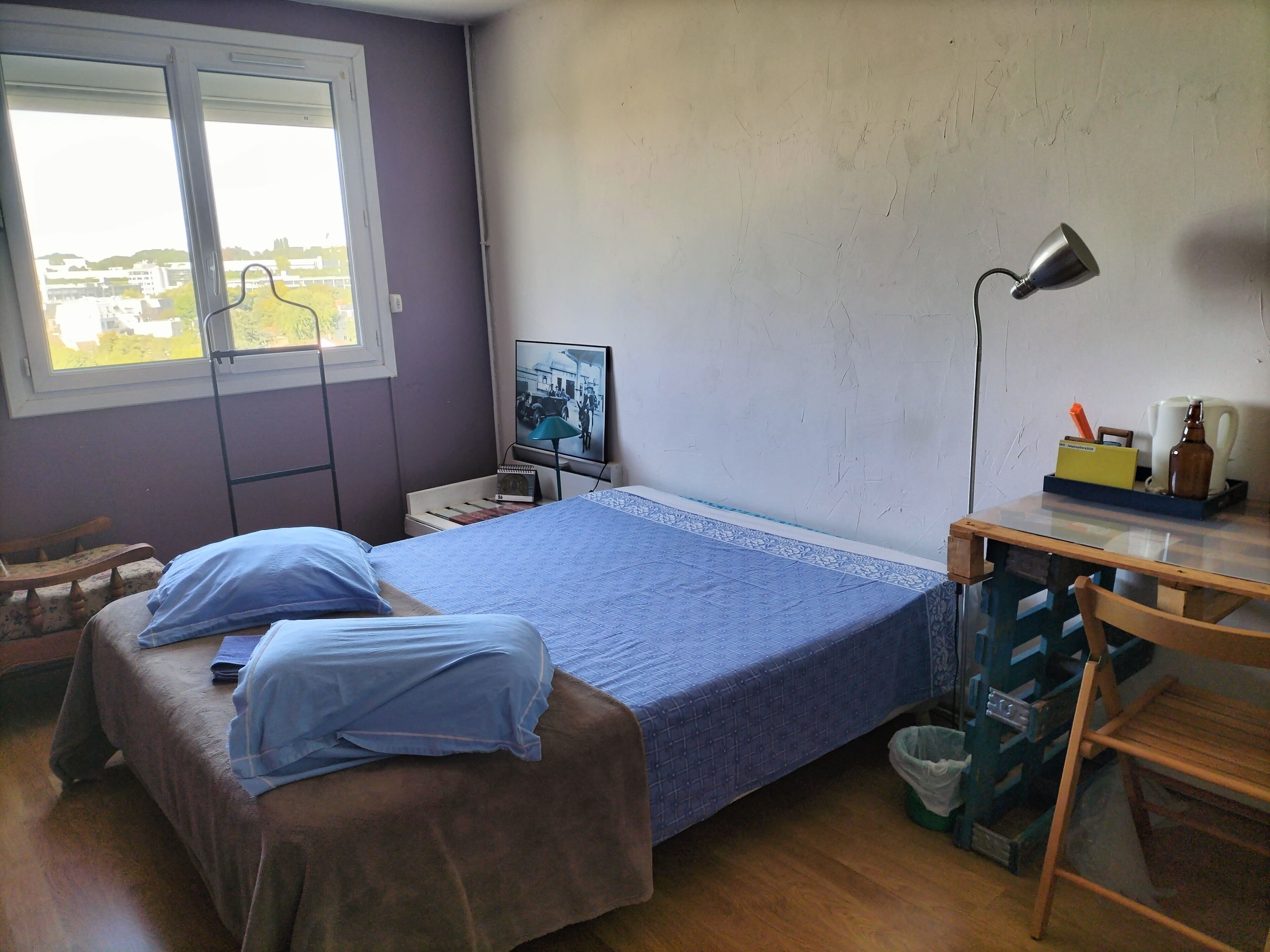 Book A Rest - Business Double Room | Laptop workspace, soundproofing, free WiFi, bed sheets