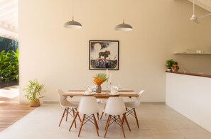 Design Villa | Private kitchen | Coffee/tea maker, cookware/dishes/utensils, cleaning supplies