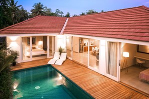 Villa, 3 soverom, privat basseng | Terrasse/patio