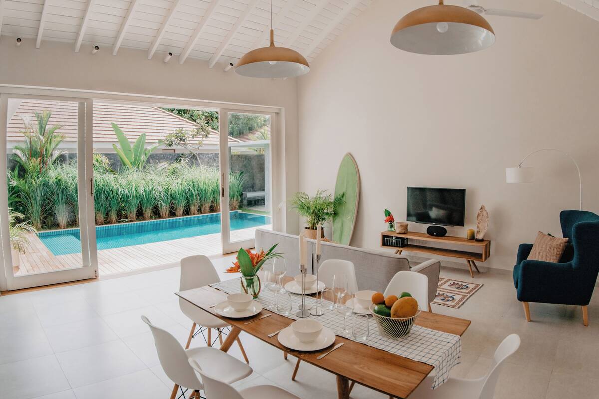 Villa, 3 Bedrooms, Private Pool | Living area | Flat-screen TV