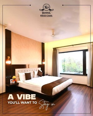 ملاءات من القطن المصري وأغطية فراش متميزة وميني بار ومكتب