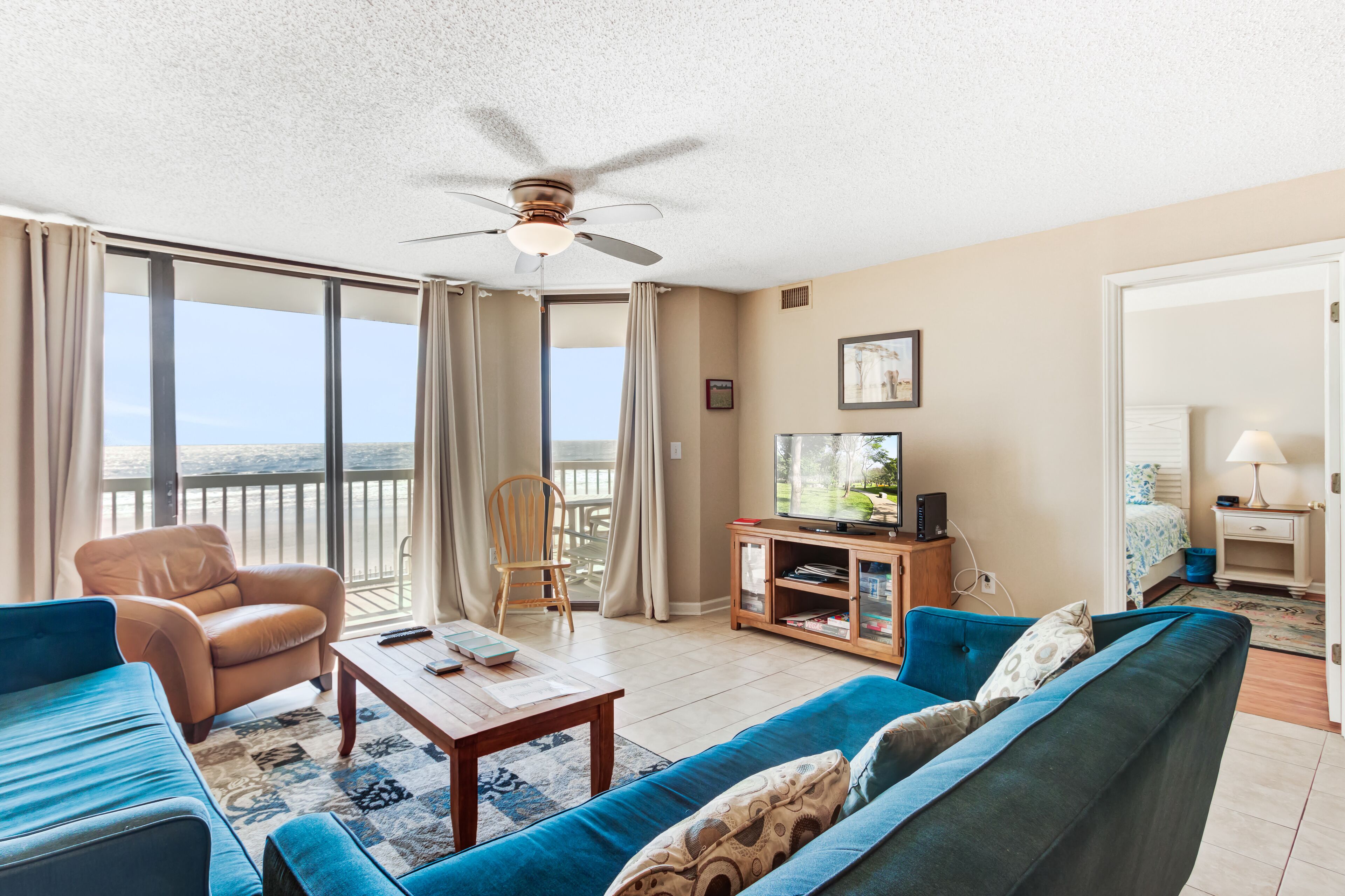 Oceanfront villa steps from the beach w/private balcony & shared pool