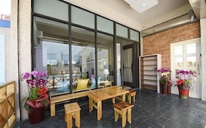 Sitteområde i lobbyen