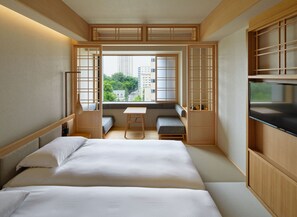 Chambre avec lits jumeaux, non-fumeur, salle de bain attenante (Hollywood Twin, Up To 2 Person) | Accès au Wi-Fi (inclus), literie fournie
