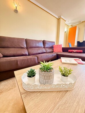 TV - Large Apartment with Sea Views & Terrace (Benalmádena)