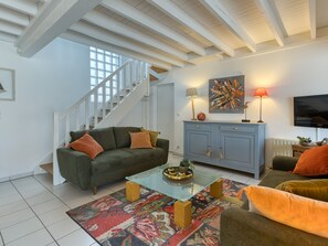 TV, DVD player, stereo