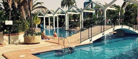 Una piscina climatizada