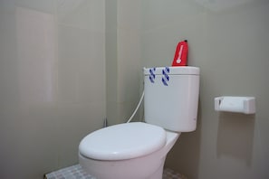 Shower, free toiletries, towels