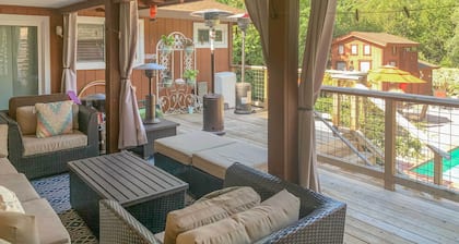 Wine Country Retreat at Private Creekside House!