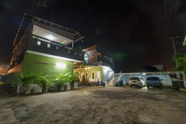 Front of property – evening/night