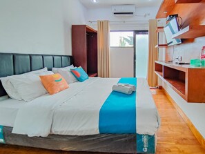 ห้องดีลักซ์ดับเบิล (RedDoorz) | Wi-Fi ฟรี