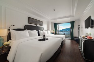 Hypo-allergenic bedding, pillowtop beds, minibar, in-room safe