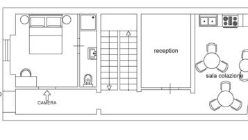 Camera Standard con letto matrimoniale o 2 letti singoli | Piantina