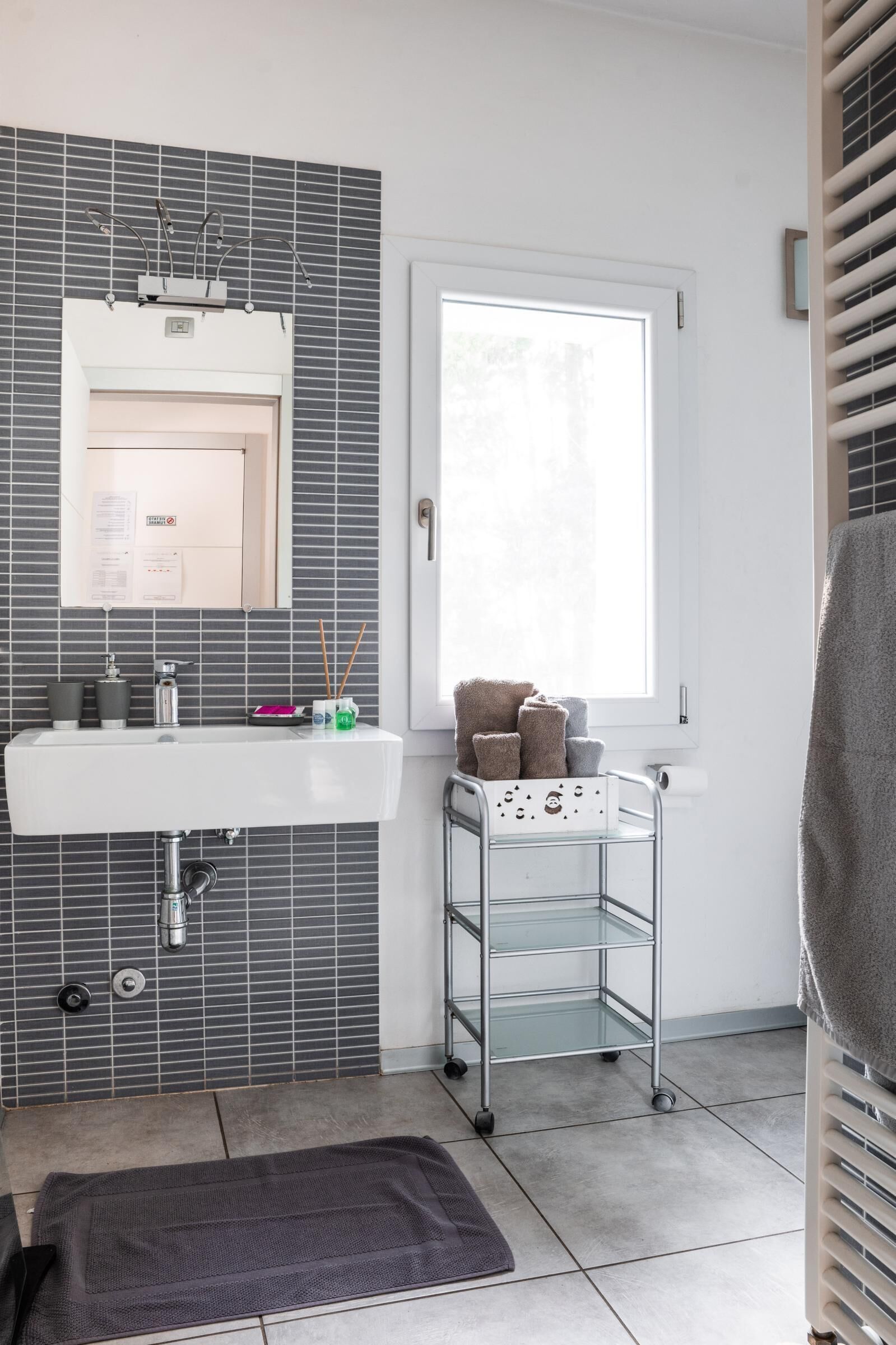 Secador de pelo, toallas