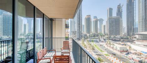Premium Apartment, 2 Bedrooms, Non Smoking, City View | Balcony view