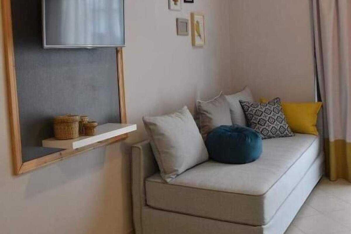 Economy-Studio, 1 Doppelbett und Schlafsofa, Nichtraucher, Balkon | Wohnbereich