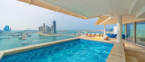 Attico Luxury, 4 camere da letto, non fumatori, vista mare | Piscina privata