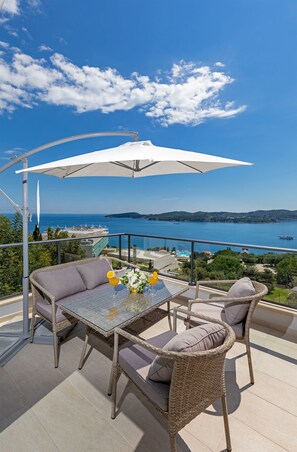 Apartment, Sea View (Penthouse) | Balcony - Apartmani D & J (Dubrovnik)