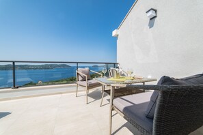 Appartement, uitzicht op zee (Penthouse) | Terras