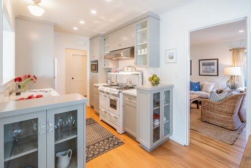 Refined Coastal Escape a Block from West Beach!