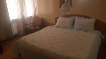 Desk, laptop workspace, iron/ironing board, free WiFi