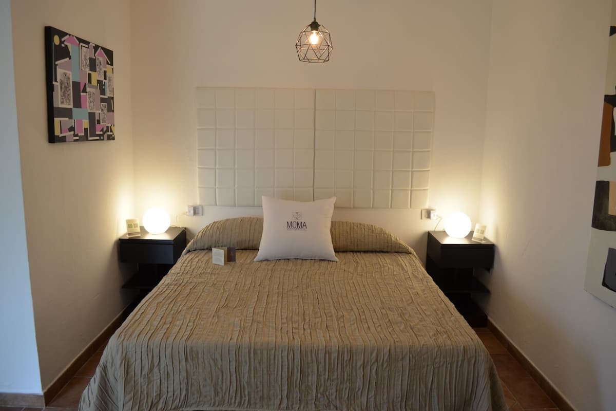 Klassieke tweepersoonskamer, en-suite badkamer, uitzicht op tuin | 1 slaapkamer, luxe beddengoed, donzen dekbedden