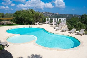 Outdoor pool, open 8:00 AM to 8:00 PM, pool loungers