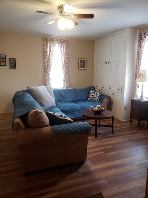 Smart TV, DVD player, books