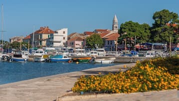 Byutsikt fra overnattingsstedet