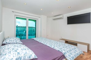 Lägenhet (A4) | 4 sovrum, strykjärn/strykbräda, gratis wi-fi och sängkläder