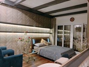 1 bedroom, desk, soundproofing, iron/ironing board
