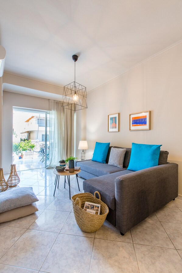 Apartment, 1 Bedroom | Living area - Nautilus Charm Apartment (Chania)
