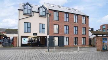 Fassade der Unterkunft