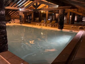 Indoor pool, a heated pool