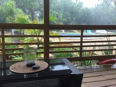 Terrace/patio. Private and relax retreat