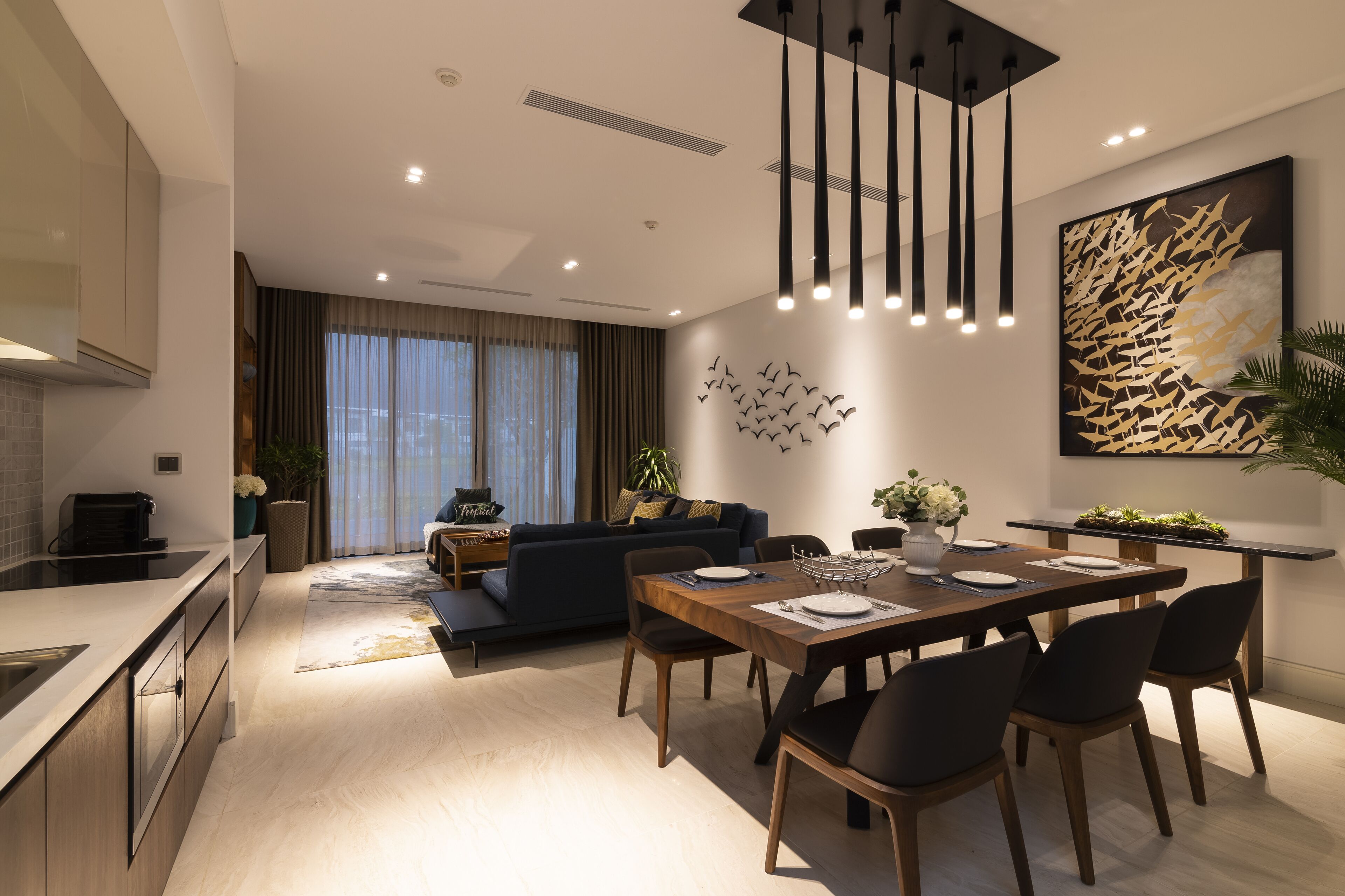 family 3 bedroom duplex villa with private pool - lake view | private kitchen | full-sized fridge, electric kettle, cleaning supplies, paper towels