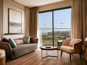 公寓, 2 间卧室, 海景 | 迷你吧、客房内保险箱、特色装修、特色家居