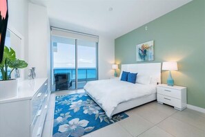 1 bedroom, desk, iron/ironing board, travel crib - Spa-style Amenities w/ Beachfront View | Ocean Front View | Balcony (Miami Beach)