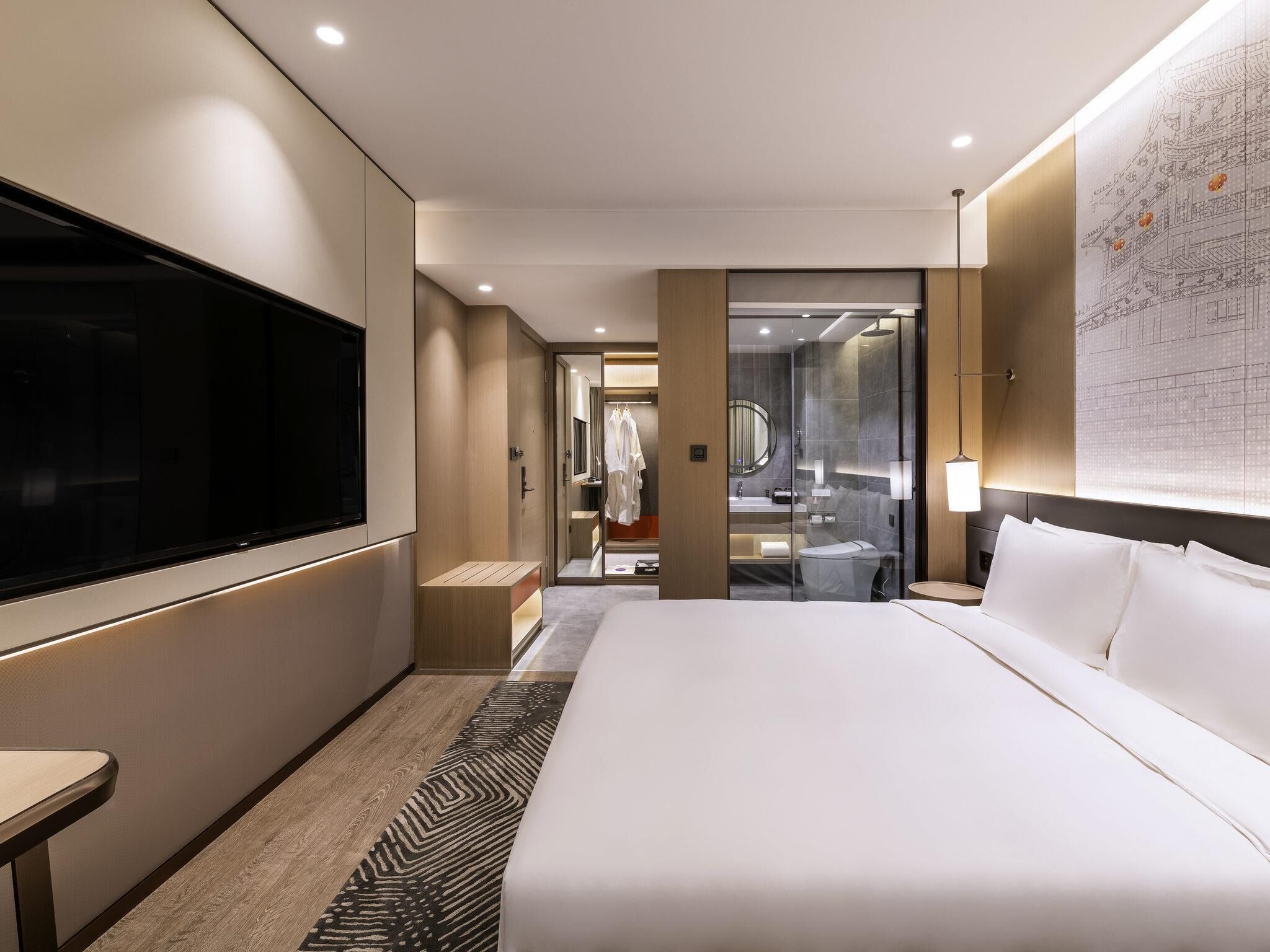 Kamar Standar, 1 Tempat Tidur King | Selimut bulu angsa, minibar, brankas, dan tirai kedap cahaya