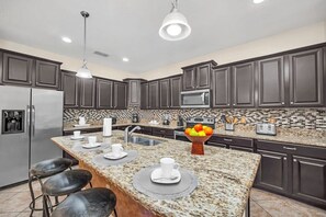 Fridge, microwave, oven, stovetop - Freshly Updated! Two Master Suites, Big Pool Area (Kissimmee)