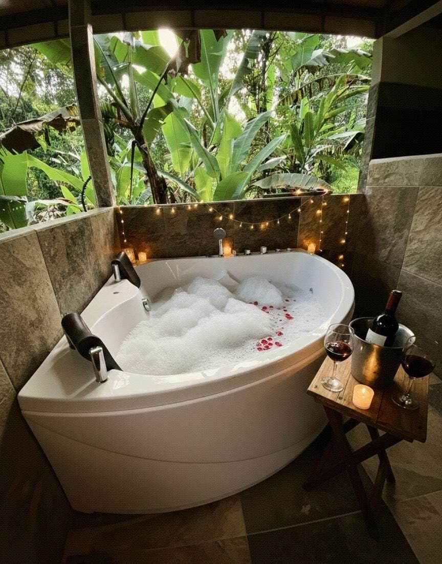 Honeymoon Cabin, 1 Double Bed, Jetted Tub, Mountain View | Bathroom