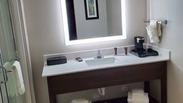 Free toiletries, hair dryer, towels, soap