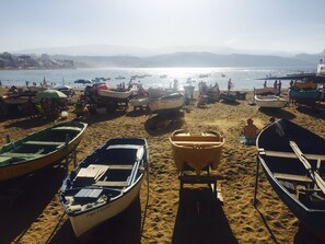 Aan het strand