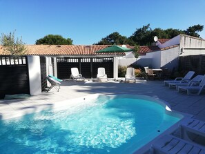 Una piscina riscaldata