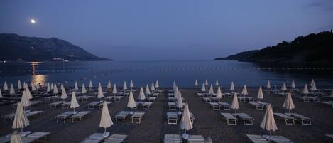 Private beach