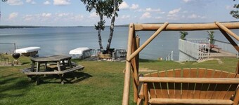 Vacation Stay at Hubbard Lake Air-Conditioned Lakefront Mobile Home